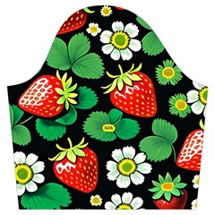 Strawberries Pattern Trumpet Sleeve Cropped Top from ArtsNow.com Sleeve Left