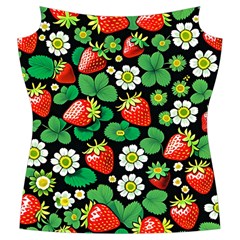 Strawberries Pattern Women s Cut Out Long Sleeve T Front