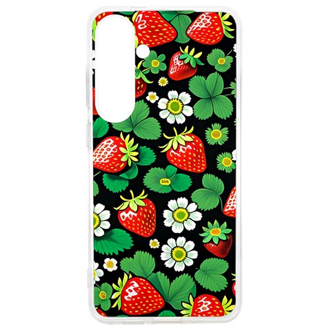 Strawberries Pattern Samsung Galaxy S24 Ultra 6.9 Inch TPU UV Case from ArtsNow.com Front