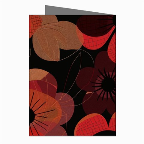 Flower Floral Flora Nature Pattern Background Backdrop Greeting Cards (Pkg of 8) from ArtsNow.com Right