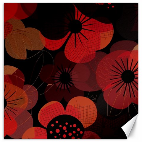 Flower Floral Flora Nature Pattern Background Backdrop Canvas 12  x 12  from ArtsNow.com 11.4 x11.56  Canvas - 1