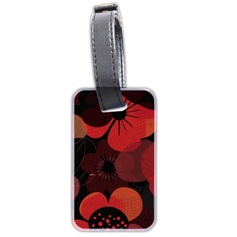 Flower Floral Flora Nature Pattern Background Backdrop Luggage Tag (two sides) from ArtsNow.com Front