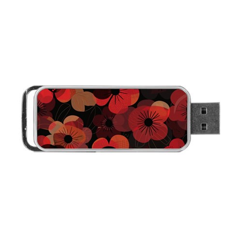 Flower Floral Flora Nature Pattern Background Backdrop Portable USB Flash (One Side) from ArtsNow.com Front