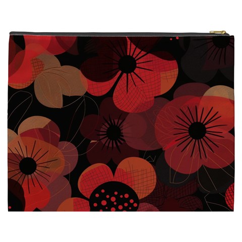 Flower Floral Flora Nature Pattern Background Backdrop Cosmetic Bag (XXXL) from ArtsNow.com Back