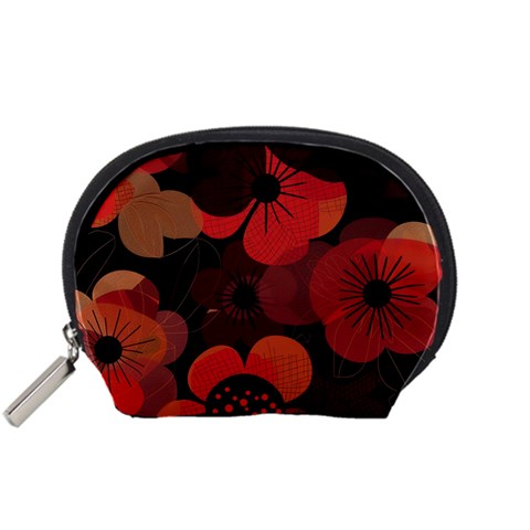 Flower Floral Flora Nature Pattern Background Backdrop Accessory Pouch (Small) from ArtsNow.com Front