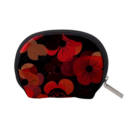 Flower Floral Flora Nature Pattern Background Backdrop Accessory Pouch (Small) from ArtsNow.com Back