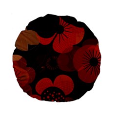 Flower Floral Flora Nature Pattern Background Backdrop Standard 15  Premium Flano Round Cushions from ArtsNow.com Front