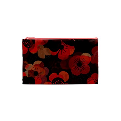 Flower Floral Flora Nature Pattern Background Backdrop Cosmetic Bag (XS) from ArtsNow.com Front