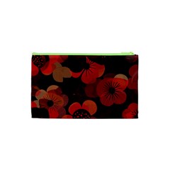 Flower Floral Flora Nature Pattern Background Backdrop Cosmetic Bag (XS) from ArtsNow.com Back