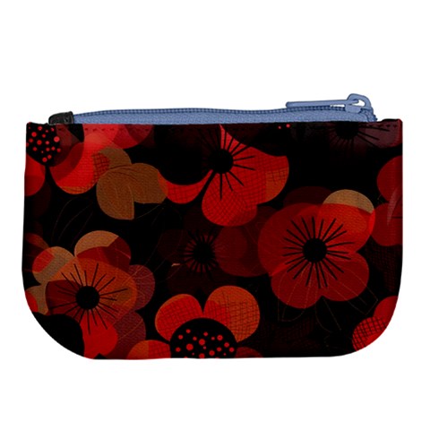 Flower Floral Flora Nature Pattern Background Backdrop Large Coin Purse from ArtsNow.com Back