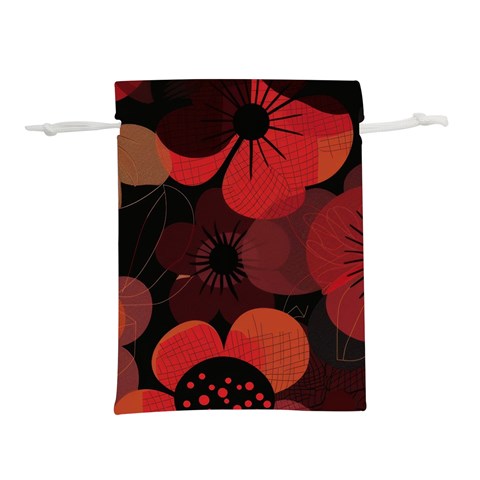 Flower Floral Flora Nature Pattern Background Backdrop Lightweight Drawstring Pouch (L) from ArtsNow.com Front