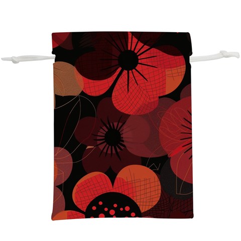 Flower Floral Flora Nature Pattern Background Backdrop Lightweight Drawstring Pouch (XL) from ArtsNow.com Back