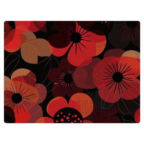 Flower Floral Flora Nature Pattern Background Backdrop Two Sides Premium Plush Fleece Blanket (Baby Size) from ArtsNow.com 40 x30  Blanket Back