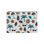 Summer Pineapple Fruit Tropical Cosmetic Bag (Medium)