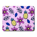 Flowers Petals Pineapples Fruit Small Mousepad