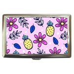 Flowers Petals Pineapples Fruit Cigarette Money Case