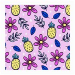 Flowers Petals Pineapples Fruit Medium Glasses Cloth (2 Sides)