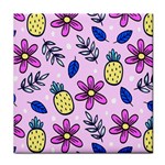 Flowers Petals Pineapples Fruit Face Towel