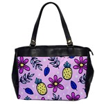 Flowers Petals Pineapples Fruit Oversize Office Handbag