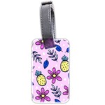 Flowers Petals Pineapples Fruit Luggage Tag (two sides)