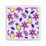 Flowers Petals Pineapples Fruit Memory Card Reader (Square)