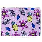 Flowers Petals Pineapples Fruit Cosmetic Bag (XXL)