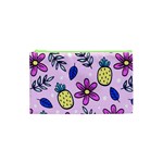 Flowers Petals Pineapples Fruit Cosmetic Bag (XS)