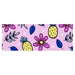 Flowers Petals Pineapples Fruit Banner and Sign 8  x 3 