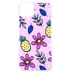 Flowers Petals Pineapples Fruit iPhone 15 TPU UV Print Case