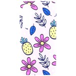 Flowers Petals Pineapples Fruit Samsung Galaxy S24 6.2 Inch Black TPU UV Case