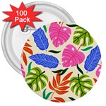 Tropical Sheets Summer Beach 3  Buttons (100 pack) 