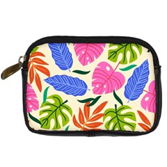 Tropical Sheets Summer Beach Digital Camera Leather Case from ArtsNow.com Front