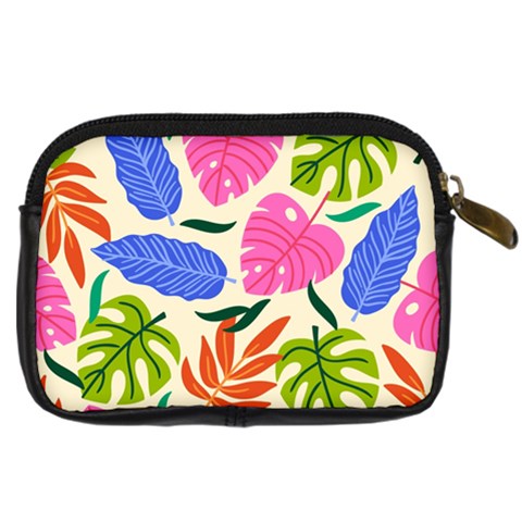 Tropical Sheets Summer Beach Digital Camera Leather Case from ArtsNow.com Back