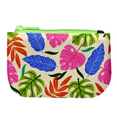 Tropical Sheets Summer Beach Large Coin Purse from ArtsNow.com Front