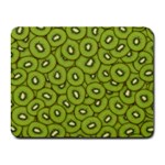 Kiwi Fruit Pattern Green Background Small Mousepad