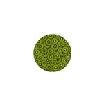 Kiwi Fruit Pattern Green Background 1  Mini Buttons