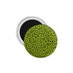 Kiwi Fruit Pattern Green Background 1.75  Magnets