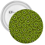 Kiwi Fruit Pattern Green Background 3  Buttons