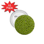 Kiwi Fruit Pattern Green Background 1.75  Buttons (10 pack)