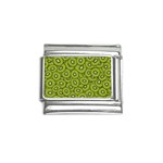 Kiwi Fruit Pattern Green Background Italian Charm (9mm)