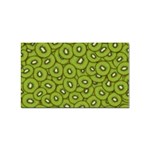 Kiwi Fruit Pattern Green Background Sticker (Rectangular)