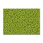 Kiwi Fruit Pattern Green Background Sticker A4 (10 pack)