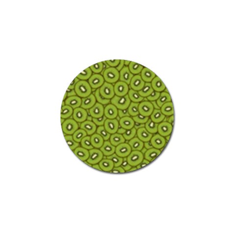 Kiwi Fruit Pattern Green Background Golf Ball Marker from ArtsNow.com Front