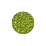 Kiwi Fruit Pattern Green Background Golf Ball Marker