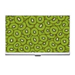 Kiwi Fruit Pattern Green Background Business Card Holder