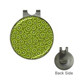 Kiwi Fruit Pattern Green Background Hat Clips with Golf Markers