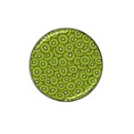 Kiwi Fruit Pattern Green Background Hat Clip Ball Marker