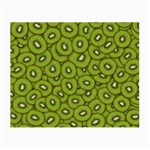 Kiwi Fruit Pattern Green Background Small Glasses Cloth