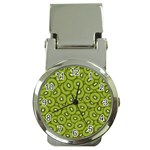 Kiwi Fruit Pattern Green Background Money Clip Watches