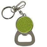 Kiwi Fruit Pattern Green Background Bottle Opener Key Chain